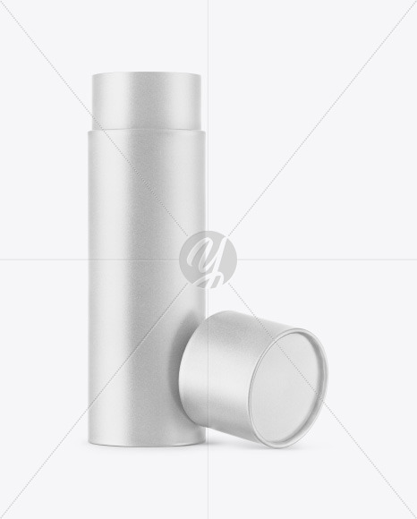 Kraft Paper Tube Mockup PSD #3