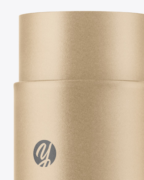 Kraft Paper Tube Mockup PSD #2