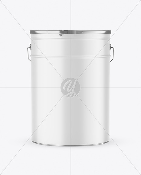 Matte Paint Bucket Mockup PSD #3