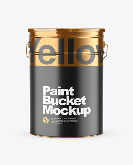 Matte Paint Bucket Mockup PSD #2