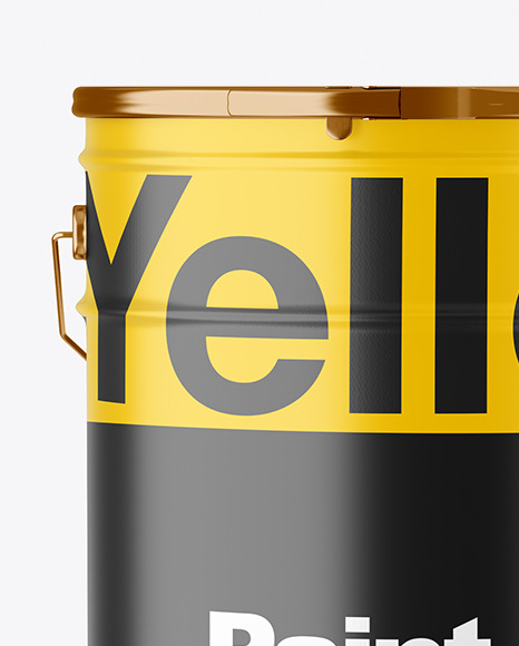 Matte Paint Bucket Mockup PSD #1