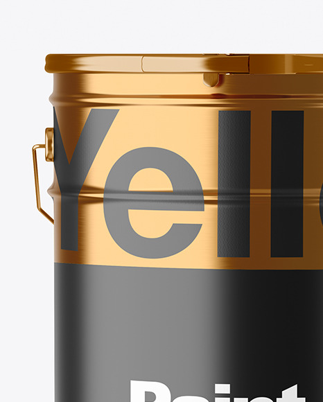 Matte Paint Bucket Mockup PSD #6
