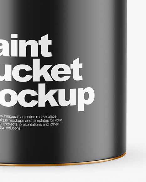 Matte Paint Bucket Mockup PSD #7