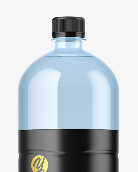 1.5L Blue Plastic Bottle Mockup PSD #2