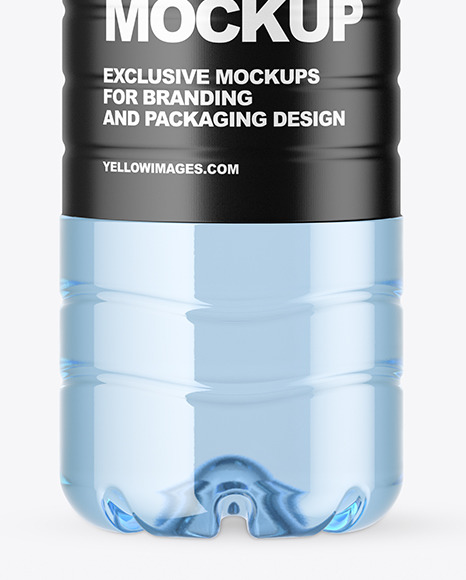 1.5L Blue Plastic Bottle Mockup PSD #1