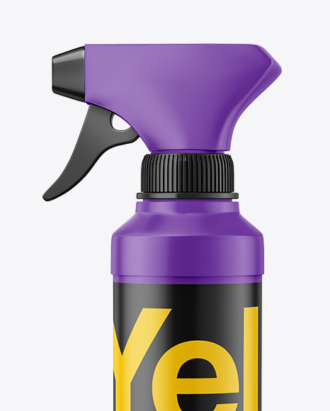 Trigger Spray Bottle Mockup PSD #2