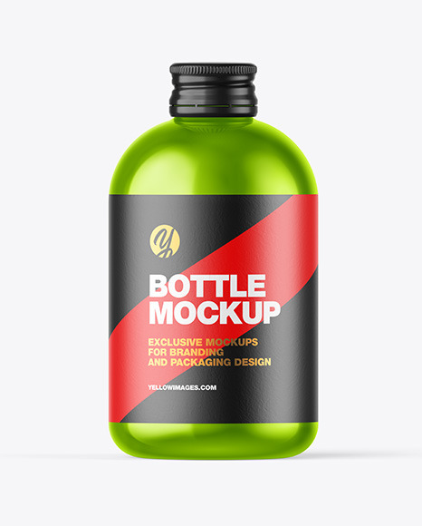 Metallic Bottle Mockup PSD #2