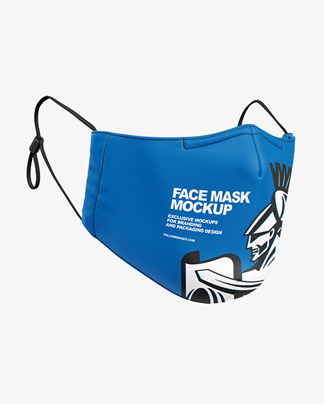 Download Face Mask Mockup In Apparel Mockups On Yellow Images Object Mockups