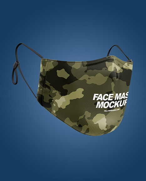 Download Face Mask Mockup In Apparel Mockups On Yellow Images Object Mockups