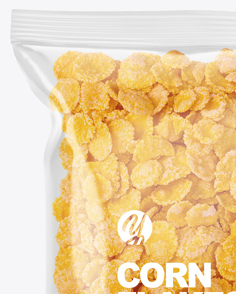 Download Corn Flakes Pack Mockup In Flow Pack Mockups On Yellow Images Object Mockups