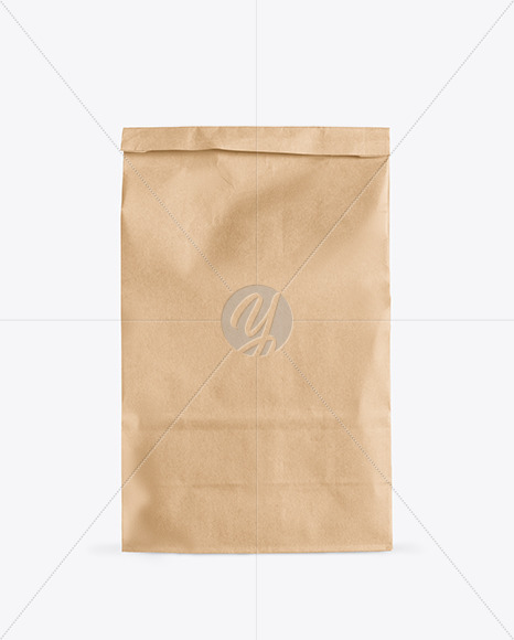 Download Kraft Paper Bag Mockup In Bag Sack Mockups On Yellow Images Object Mockups