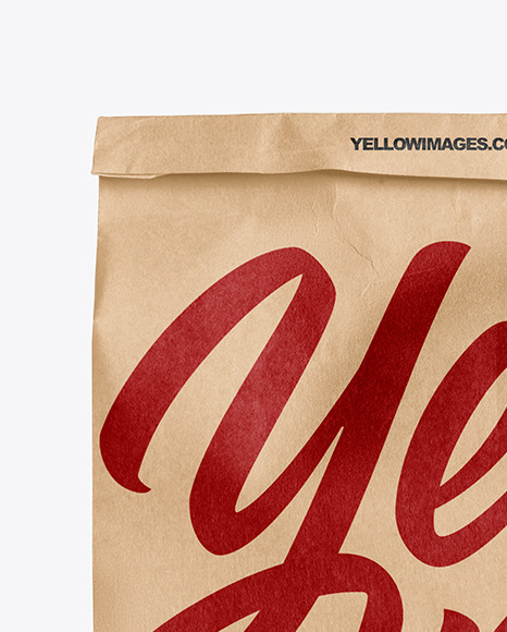 Kraft Paper Bag Mockup PSD #3