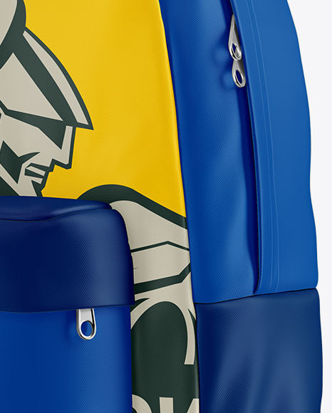 Download Backpack Mockup Half Side View In Apparel Mockups On Yellow Images Object Mockups