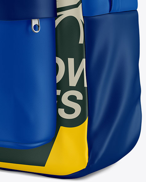 Download Backpack Mockup Half Side View In Apparel Mockups On Yellow Images Object Mockups