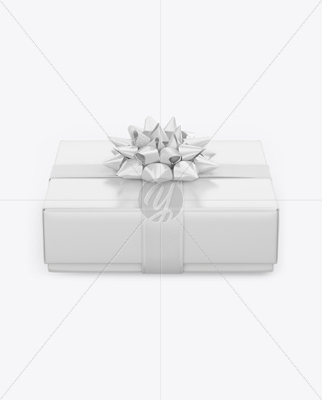 Matte Gift Box Mockup PSD #1