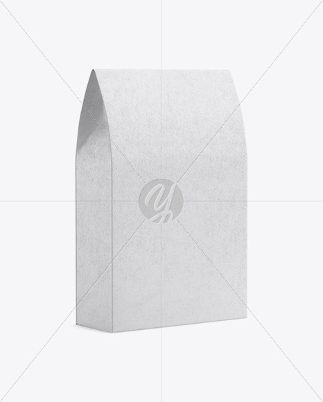 Kraft Paper Bag with a Window Mockup PSD #1