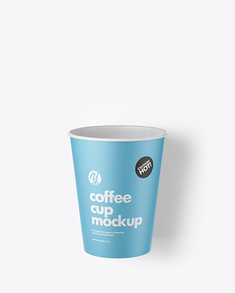 Download Paper Coffee Cup w/ Spilled Latte Mockup in Free Mockups on Yellow Images Object Mockups