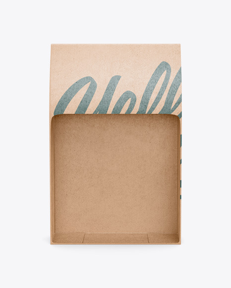 Kraft Paper Bag with a Window Mockup PSD #3