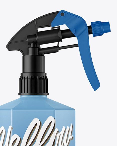Matte Spray Bottle Mockup PSD #2