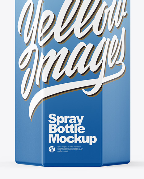 Matte Spray Bottle Mockup PSD #1