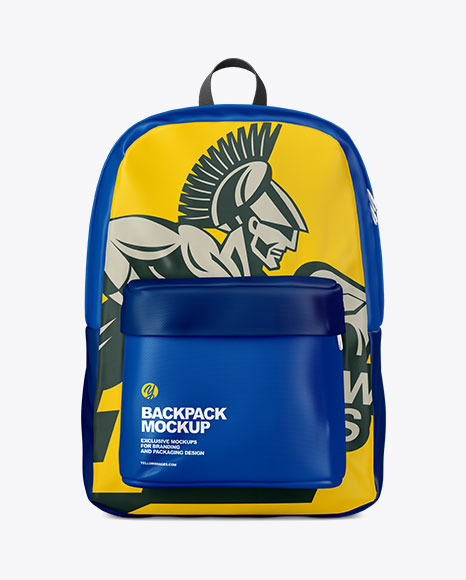 Download Backpack Mockup Front View - Download Free Mockups