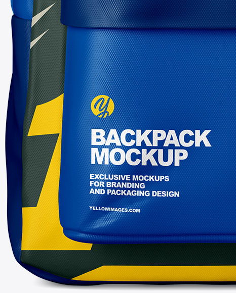 Download Backpack Mockup Front View In Apparel Mockups On Yellow Images Object Mockups