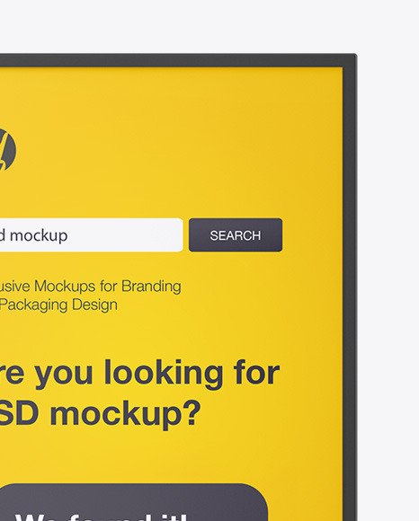 Matte Display Stand Mockup PSD #1