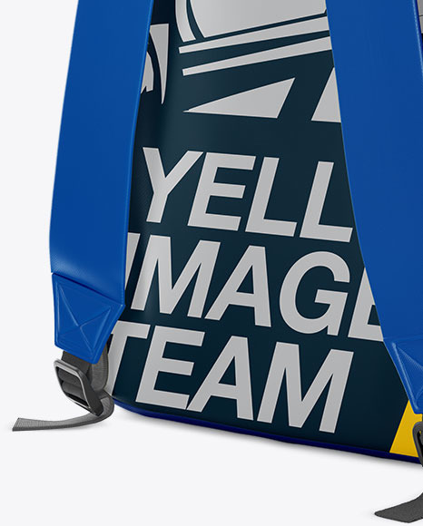 Download Backpack Mockup Back Half Side View In Apparel Mockups On Yellow Images Object Mockups