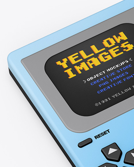 Handheld Game Machine Mockup PSD #2