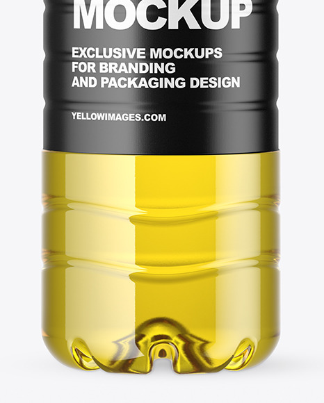 Download 1 5l Clear Plastic Bottle With Olive Oil Mockup In Bottle Mockups On Yellow Images Object Mockups