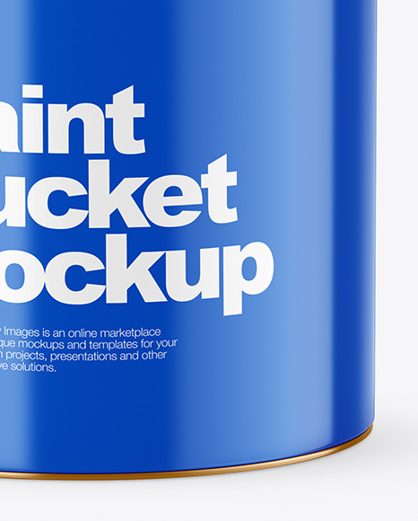 Glossy Paint Bucket Mockup PSD #7
