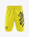 Download Men S Shorts Mockup In Apparel Mockups On Yellow Images Object Mockups