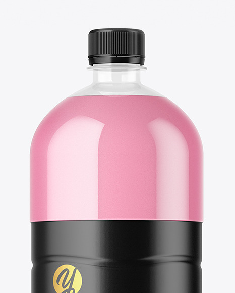 1.5L Clear Plastic Bottle Mockup PSD #2