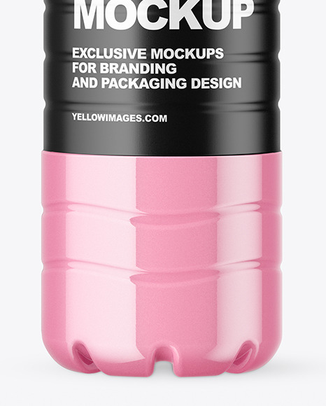 1.5L Clear Plastic Bottle Mockup PSD #1