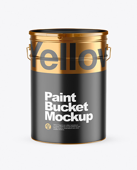 Matte Paint Bucket Mockup PSD #2