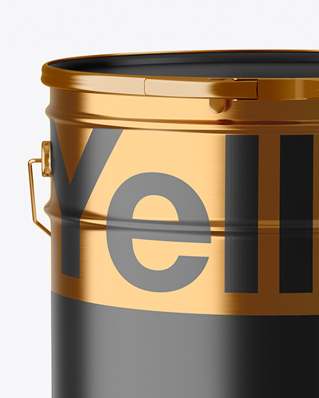 Matte Paint Bucket Mockup PSD #6