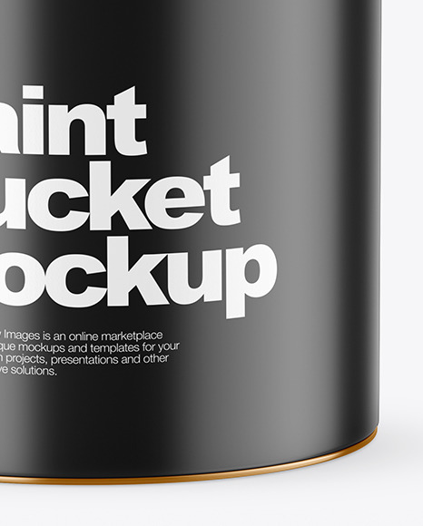 Matte Paint Bucket Mockup PSD #7