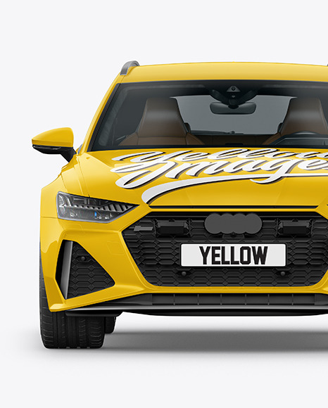 Sport Car Mockup - Front View