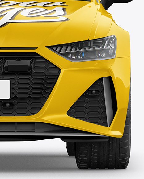 Sport Car Mockup   Front View PSD #2