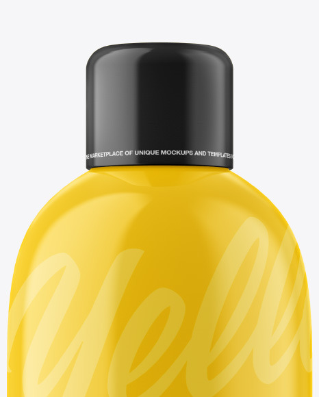 Glossy Bottle Mockup PSD #2