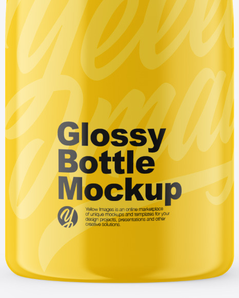 Glossy Bottle Mockup PSD #1