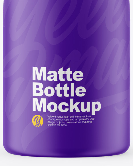 Matte Bottle Mockup PSD #1