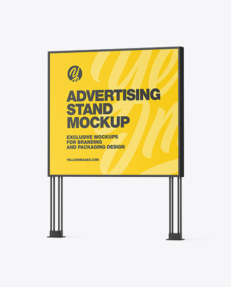 LED Display Stand Mockup