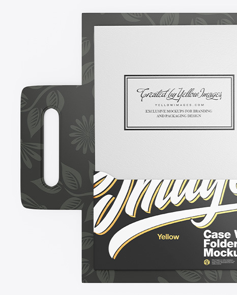 Open Case w  Paper Folders Mockup PSD #2