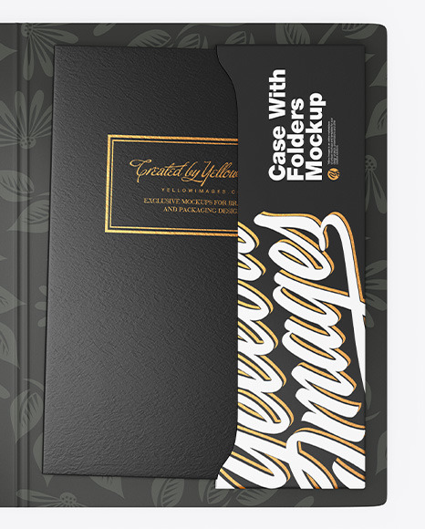 Open Case w  Paper Folders Mockup PSD #6