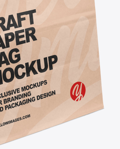 Kraft Paper Shopping Bag Mockup PSD #6