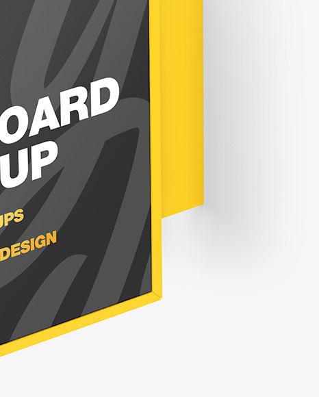 Square Signboard Mockup PSD #6