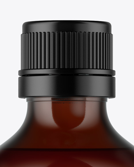 Amber Bottle Mockup PSD #2