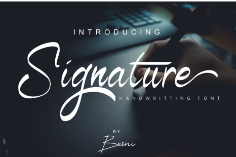 Signature Font