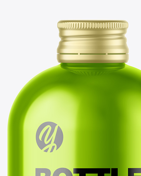 Matte Metallic Bottle Mockup PSD #1